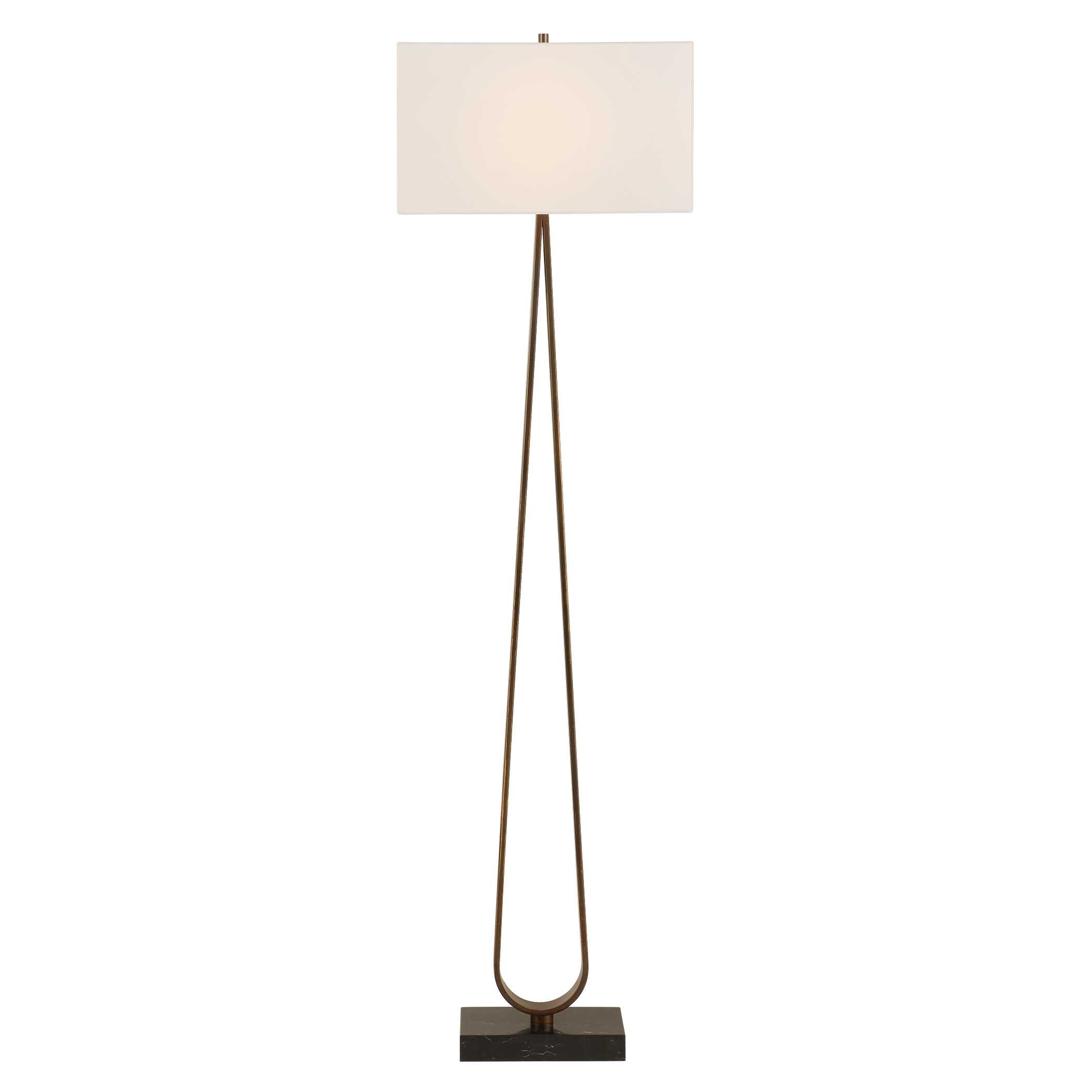 Galloway Minimalist Bronze Floor Lamp large image 