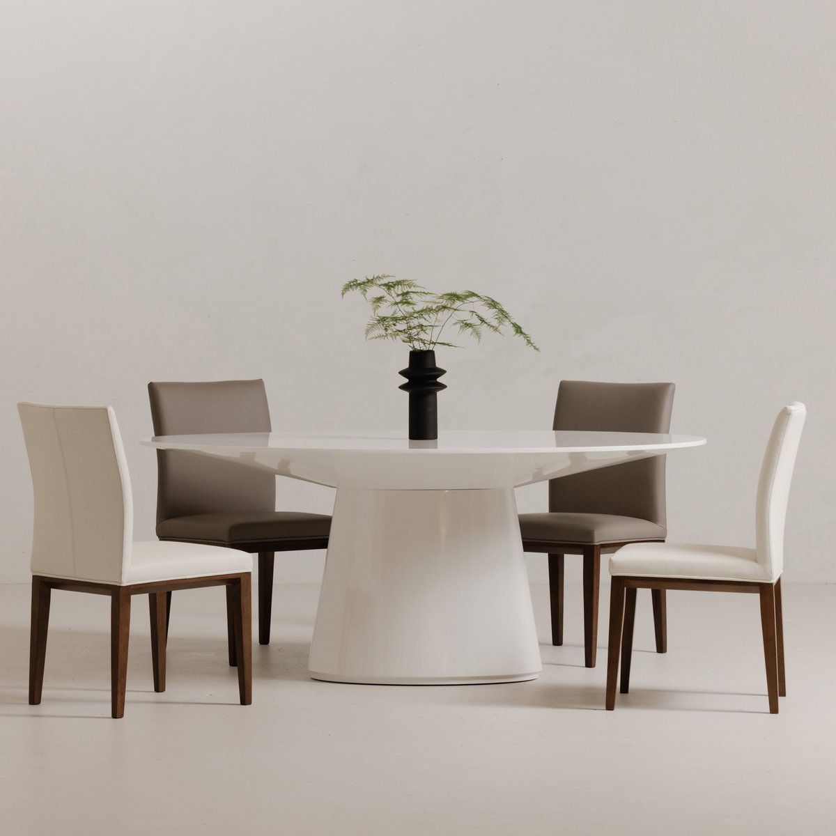 Frankie Dining Chair Grey - Set Of Two, by Moe's Home, 18.5" width x 36" height x 22.5" depth View 7