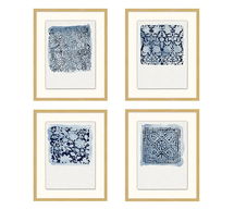 Online Designer Dining Room Textile Stamp Framed Prints, 16 x 20", Set of 4