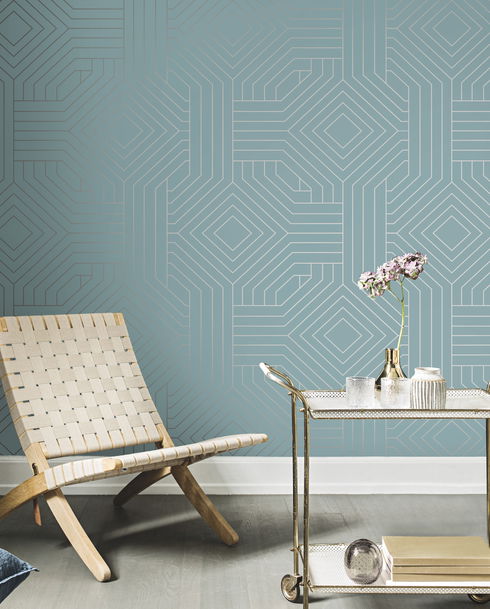 Diverging Diamonds Blue Wallpaper