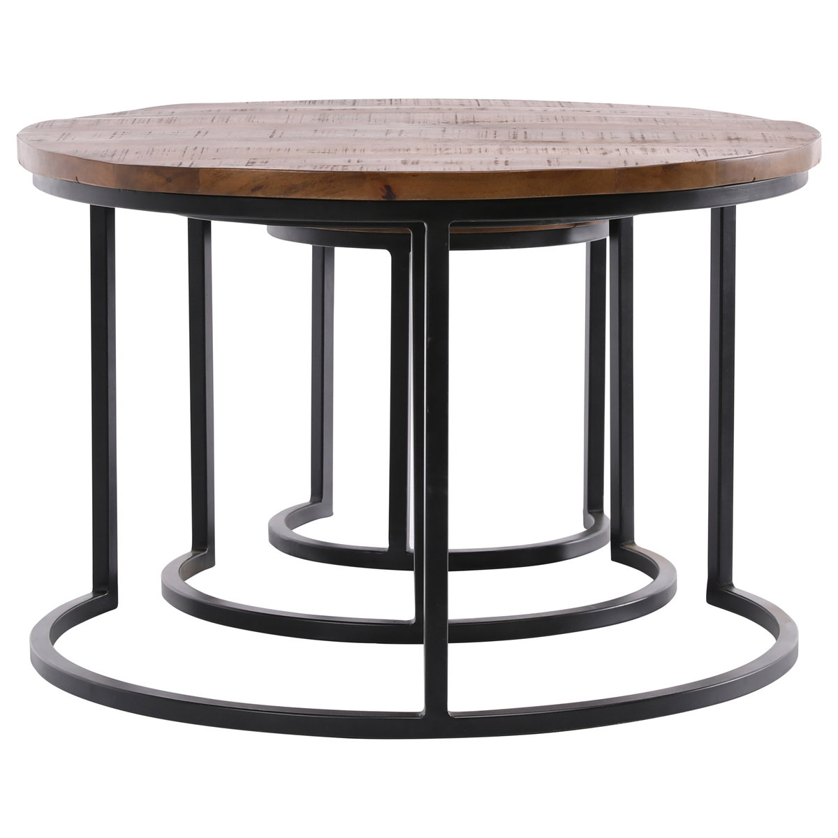 Shelby Nesting Tables Set of 3, Coffee Table by Dovetail, 30" width x 19.2" height x 30" depth View 2