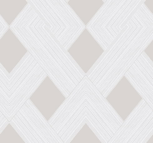 Beveled Edge Beige Wallpaper