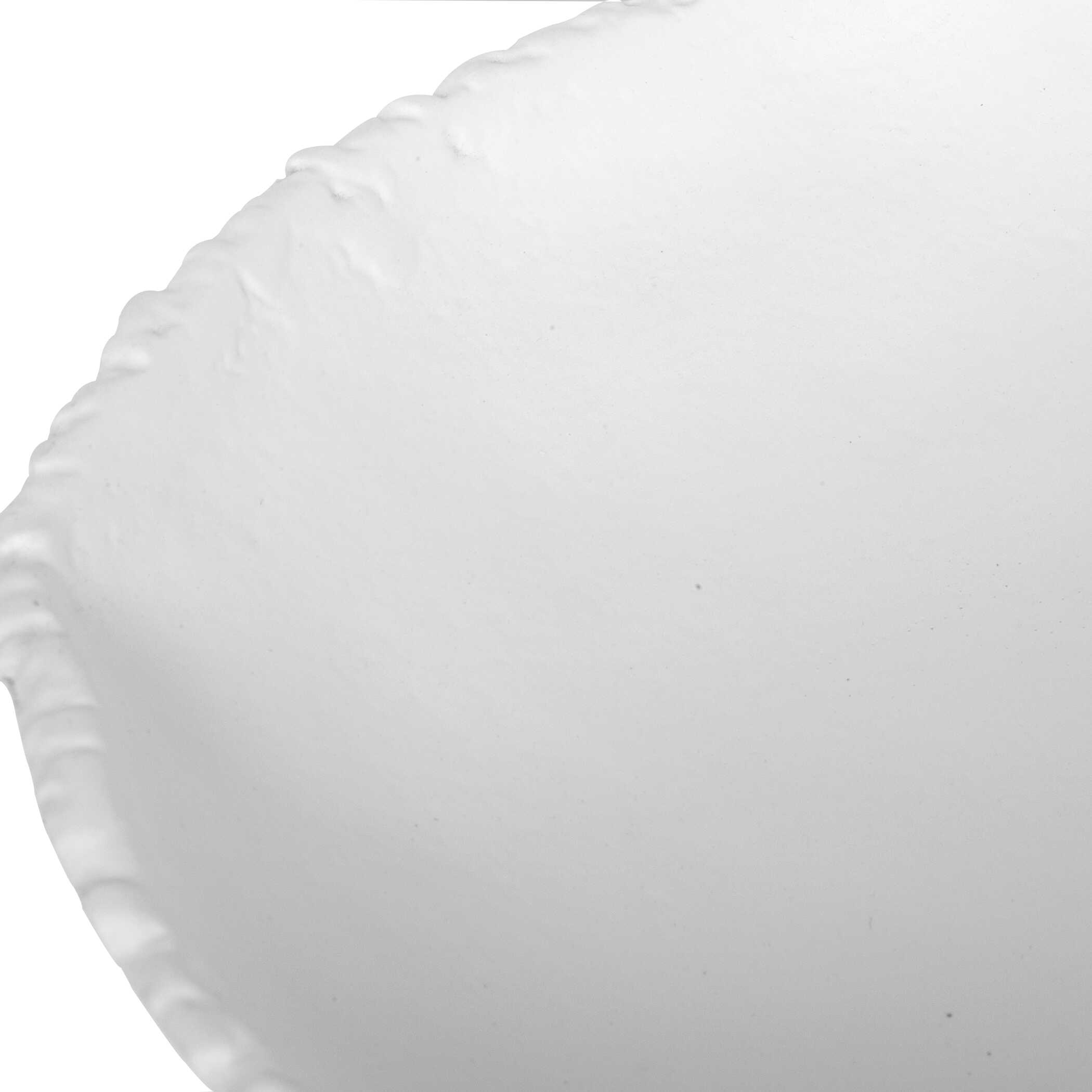 Lucky Coins White Metal Wall Bowls Set/4, Sculptural Wall Art by Uttermost, 11" width x 11" height x 2.5" depth View 6