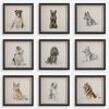 Loyal Companion Framed Dog Prints, S/9 thumbnail 0