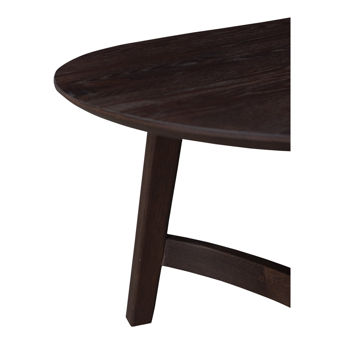 Trie Coffee Table Dark Brown, by Moe's Home, 54" width x 17" height x 28" depth View 7