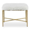 Charmed Sheepskin Small Bench, Benche by Uttermost, 24" width x 19" height x 16" depth thumbnail 1