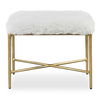 Charmed Sheepskin Small Bench, Furniture by Uttermost, 24" width x 19" height x 16" depth thumbnail 1