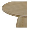 Tutto Dining Table Natural, by Moe's Home, 60" width x 30" height x 60" depth thumbnail 4