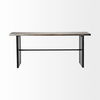 Ledger II 70L x 17W x 30H Live-Edge Wooden Brown Console Table, by Mercana, 70" length x 17" width x 30" height thumbnail 3