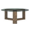 Ignis Round Glass Coffee Table, Furniture by Uttermost, 42" width x 16.5" height x 42" depth thumbnail 4