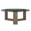 Ignis Round Glass Coffee Table, by Uttermost, 42" width x 16.5" height x 42" depth thumbnail 4
