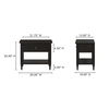 Katherine Nightstand Black, by Moe's Home, 30" width x 26" height x 18" depth thumbnail 9