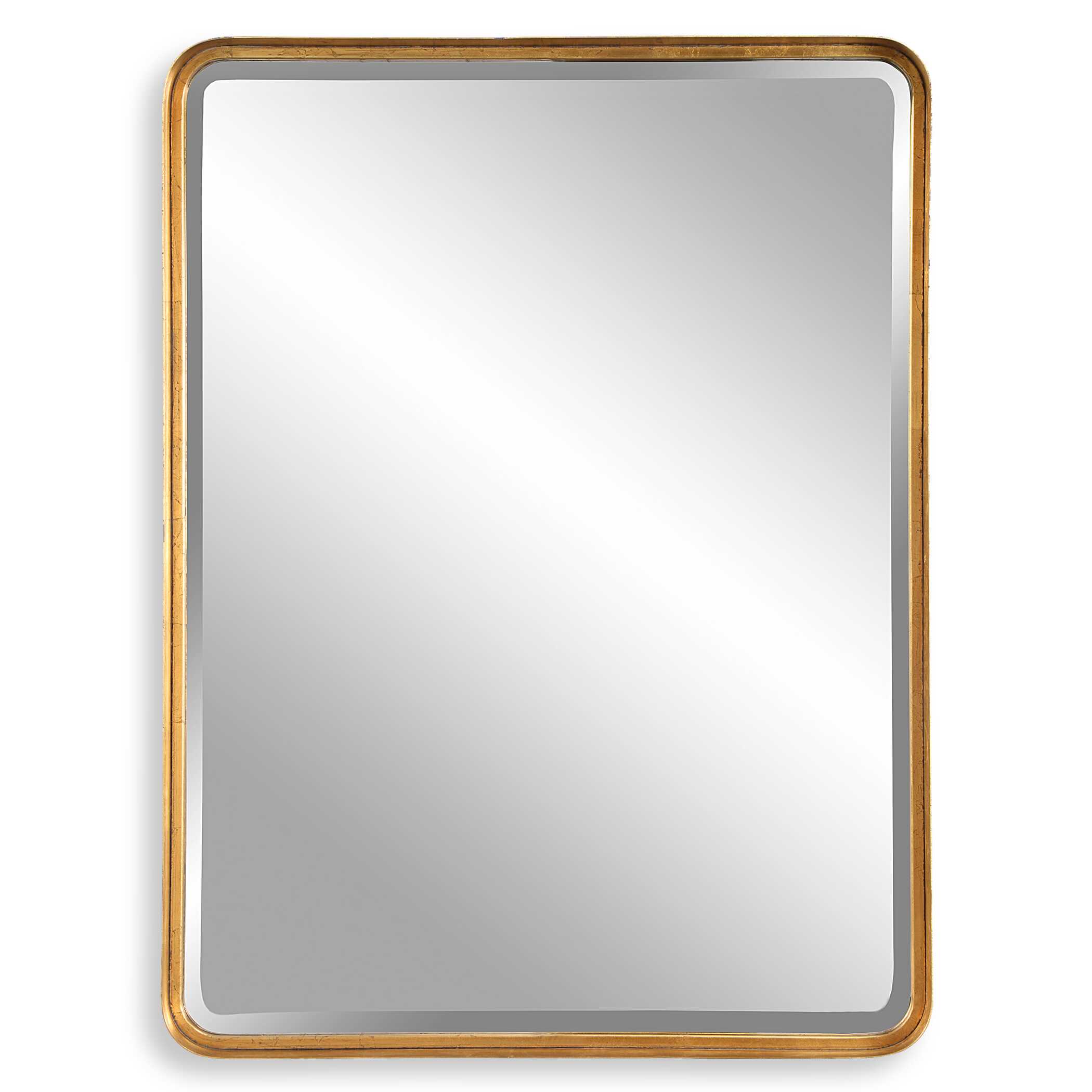 Crofton Gold Large Mirror, by Uttermost, 30" width x 40" height x 3" depth View 1