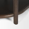 Romi Dark Brown Wood with Bottom Shelf Oval Coffee Table thumbnail 8