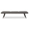 Bowtie Charcoal Fabric Bench thumbnail 0