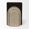 Empire Sandstone Resin Arc Book End Set, Bookend by Mercana, 14.57" length x 4.92" width x 10.24" height thumbnail 6