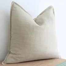 Online Designer Living Room India Chic Buttons Linen Pillow Cover