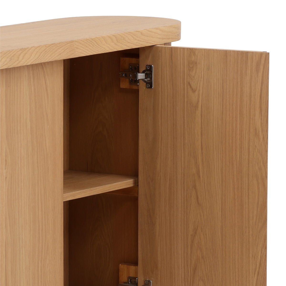 Elara Sideboard Natural, Sideboards & Buffet by Dovetail, 47.12" width x 36.25" height x 14" depth View 7