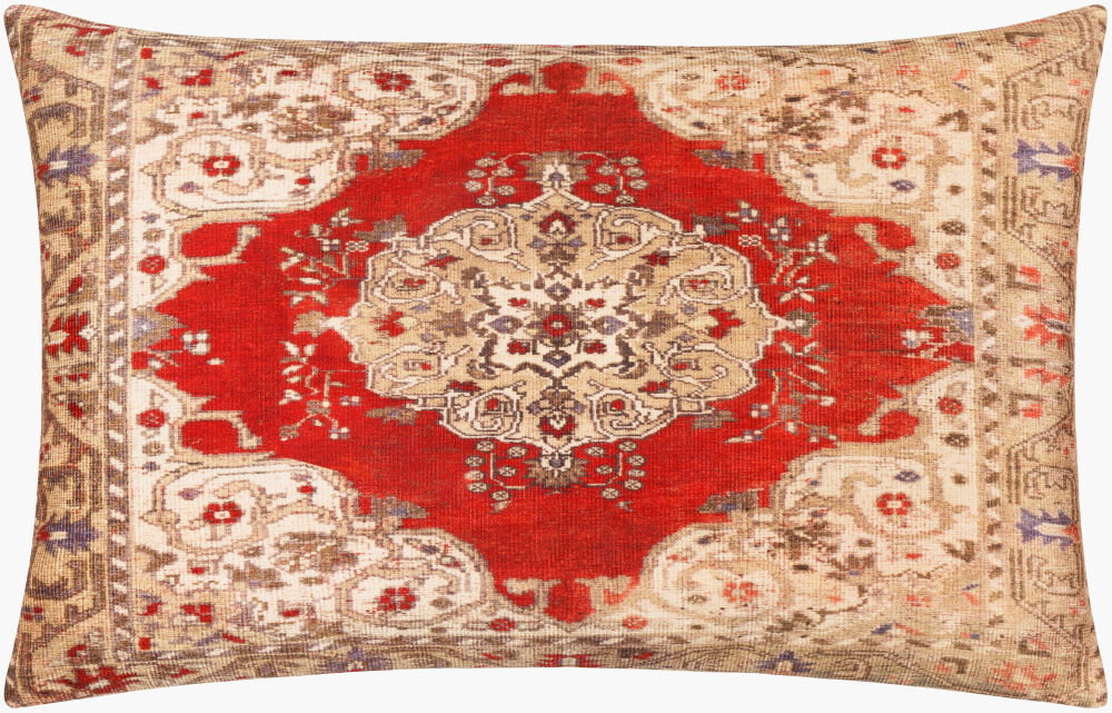 Javed Lumbar Pillow, Decorative Pillow by Surya, 14" length x 22" width