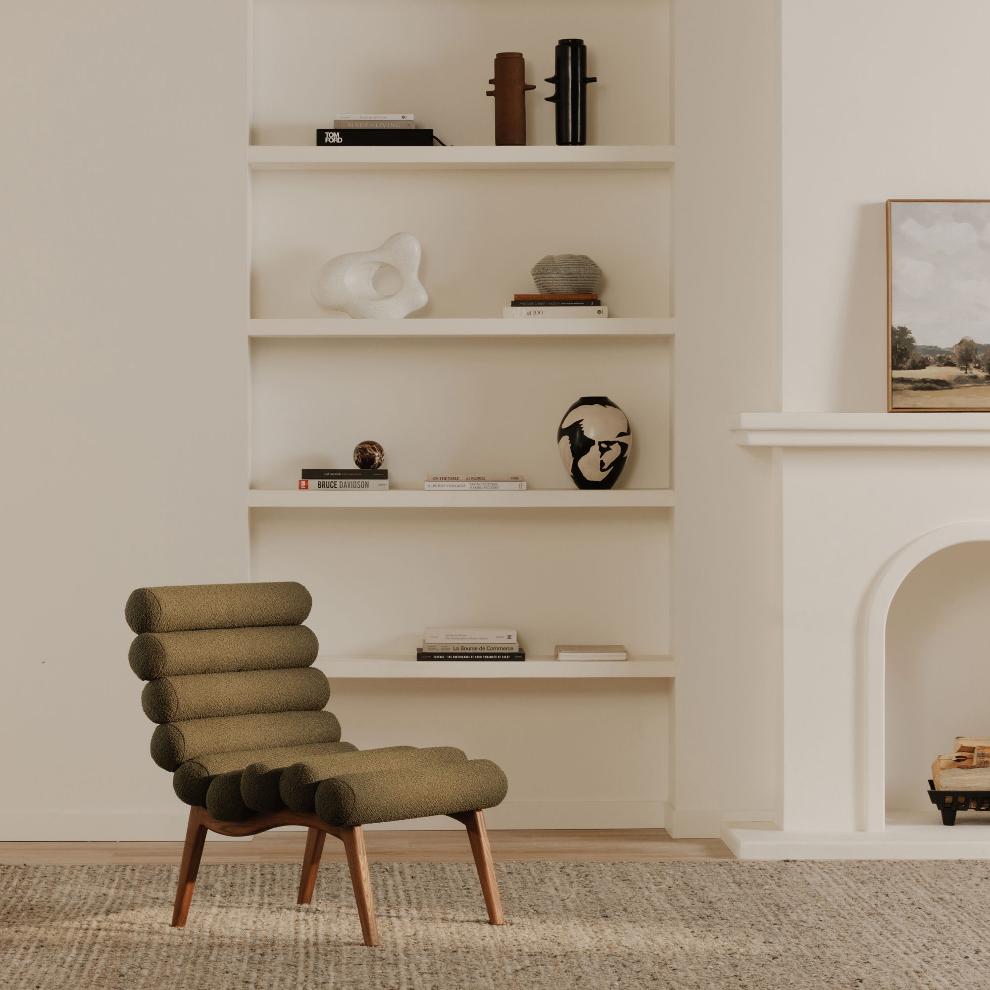 Arlo Accent Chair Dark Green large image 