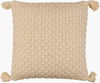 Makrome Accent Pillow, Decorative Pillow by Surya, 18" length x 18" width thumbnail