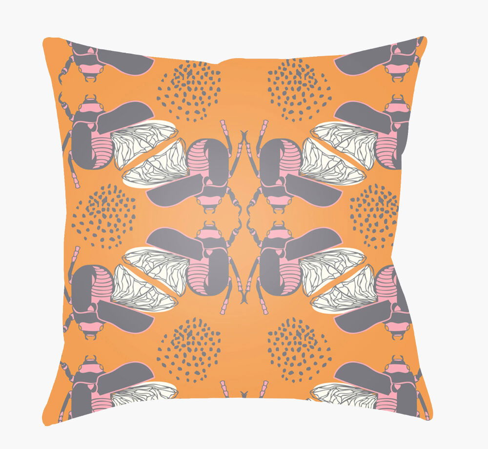 Doodle Accent Pillow, Decorative Pillow by Surya, 20" length x 20" width