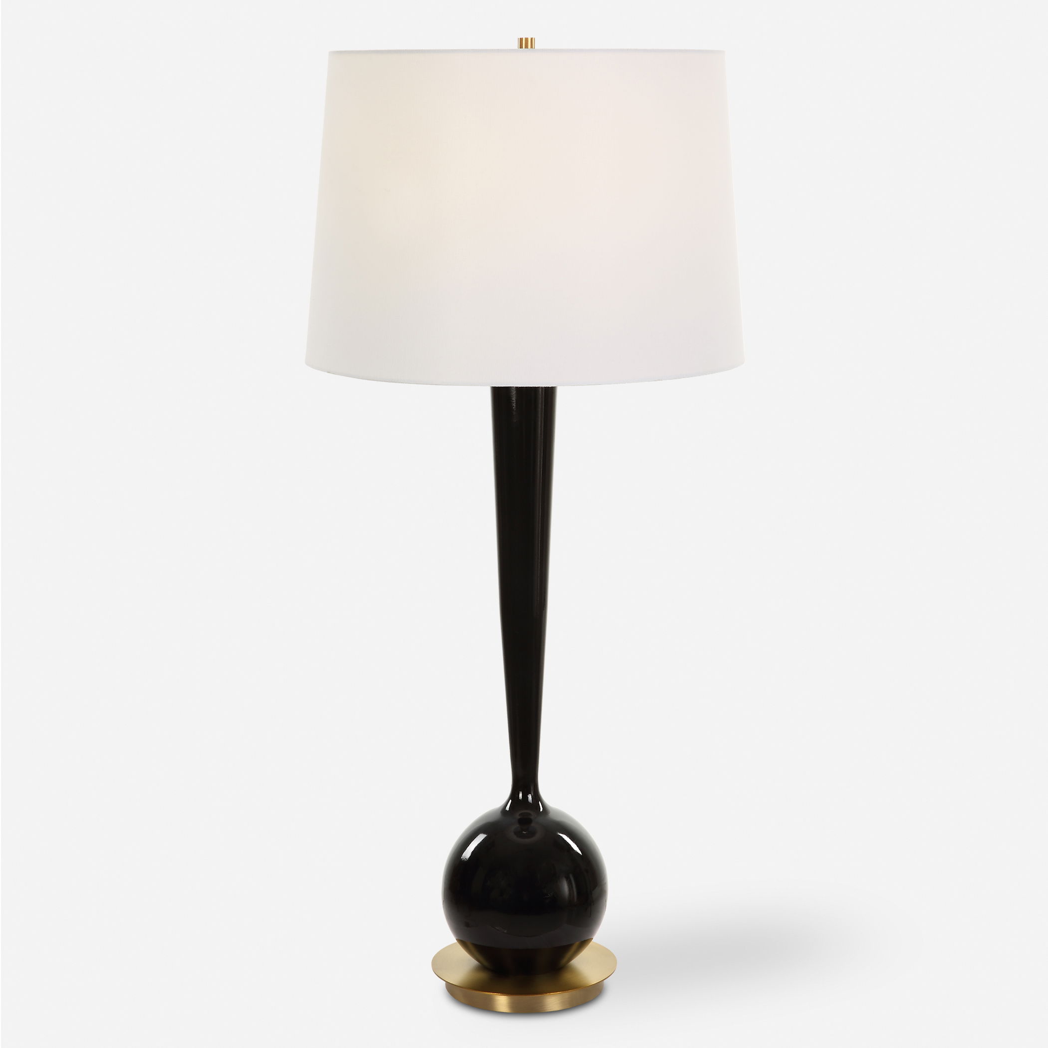 Brielle Polished Black Table Lamp large image 