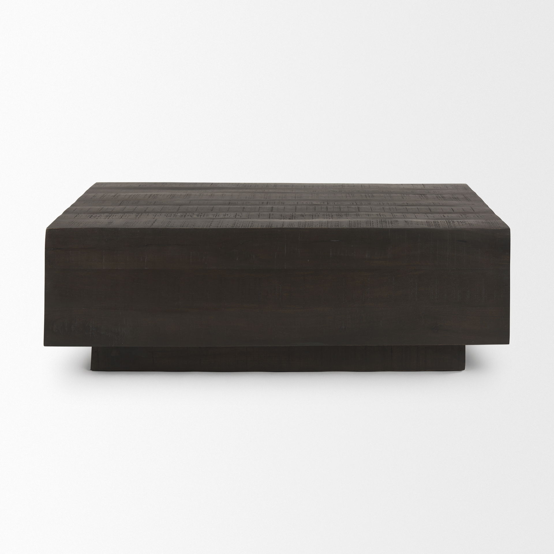 Hayden Dark Brown Wood Rectangular Coffee Table large image 