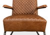 Beverly Hills Chair  Cuba Brown Leather, by Sarreid, 2'9" length x 2'4" width x 2'9" height thumbnail 13