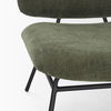 Nora Forest Green Fabric with Matte Black Metal Legs Accent Chair thumbnail 11