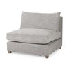 Valence  Medium Gray Armless Sectional Piece, Sectional Sofa by Mercana, 38.19" length x 38.58" width x 28.35" height thumbnail 1