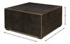 Midnight Coffee Table, by Sarreid, 3' length x 3' width x 1'6" height thumbnail 11
