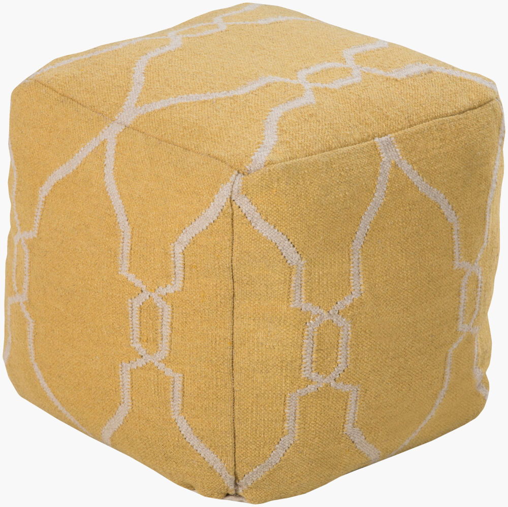 Fallon Pouf, Ottoman by Surya, 18" width x 18" height