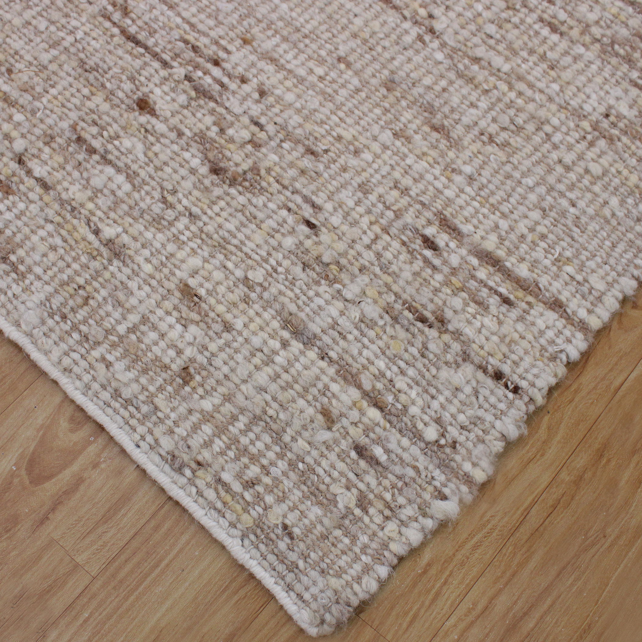 Rafael Ivory Wool 6 X 9 Rug large image 