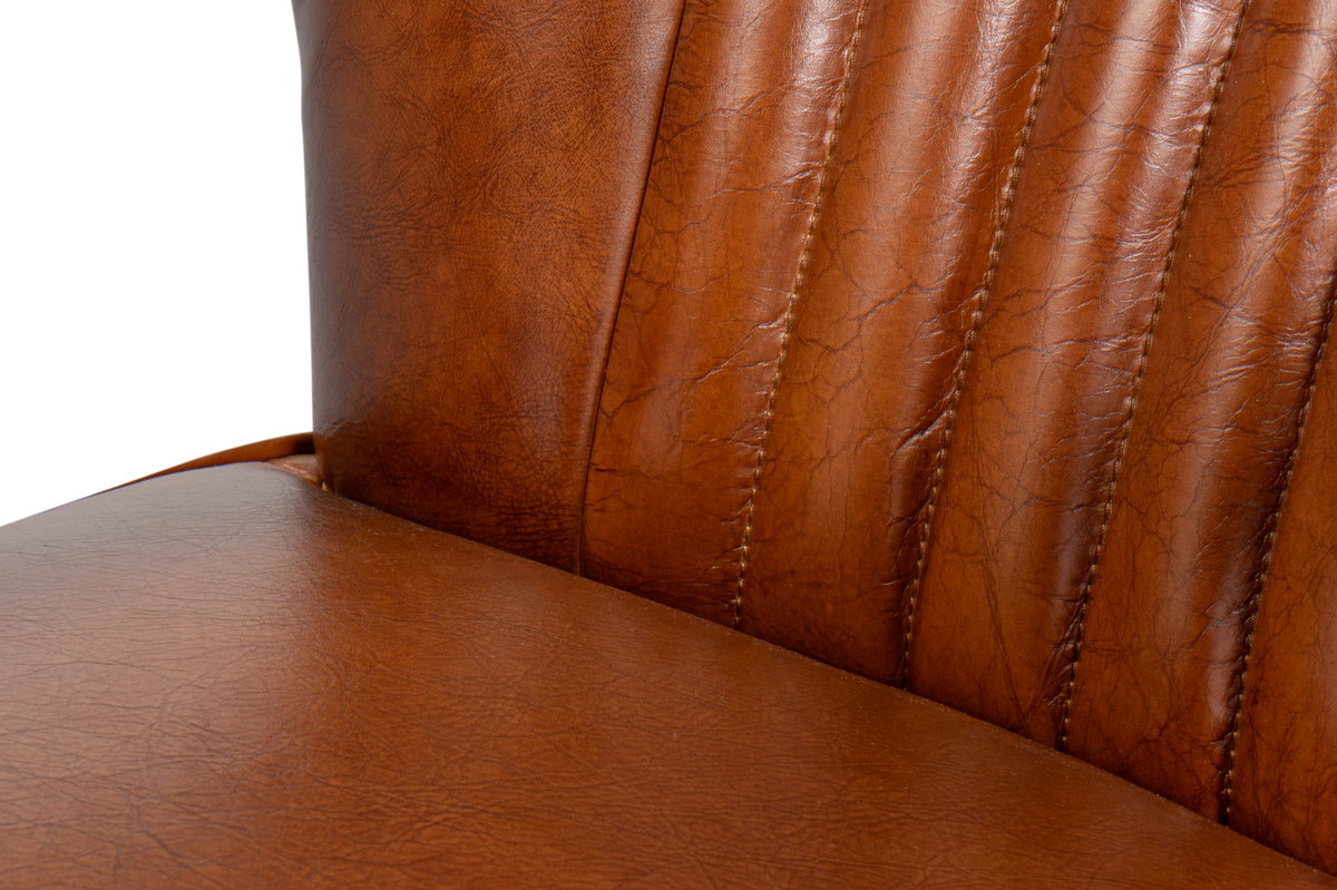 Parker Office Chair  Vintage Havana Lthr, by Sarreid, 2'4" length x 2'1" width x 3'2" height View 5