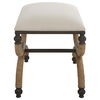 Icaria Upholstered Small Bench thumbnail 6