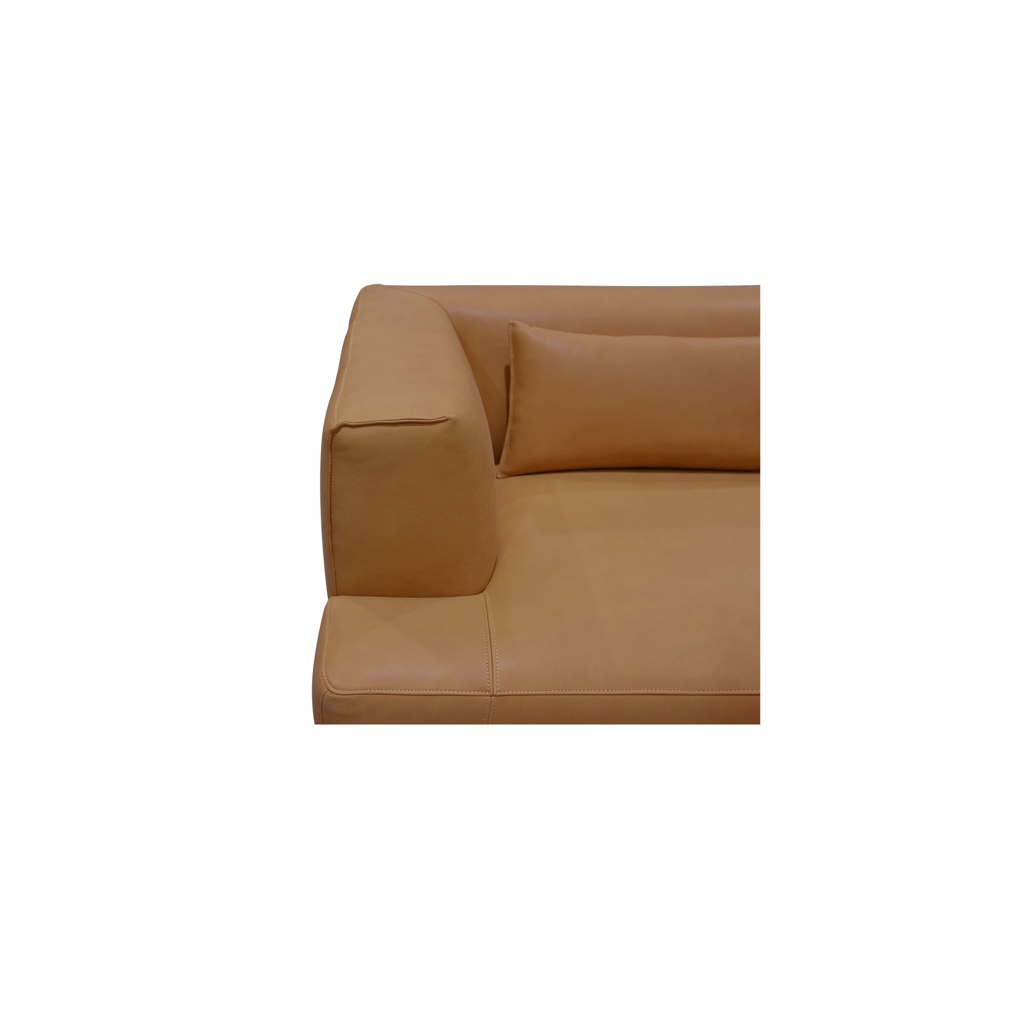 Clove L-shaped Sectional Tan, Sectional Sofa by Moe's Home, 127.2" width x 26.5" height x 127.2" depth View 4