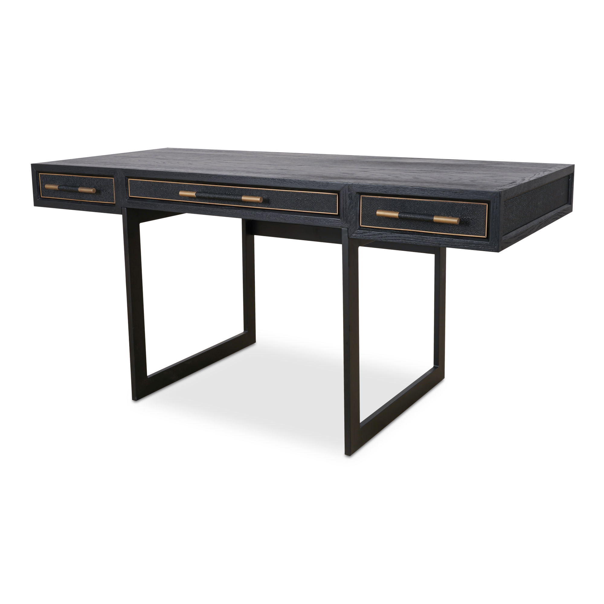 Mako Desk Black, by Moe's Home, 62.99" width x 29.92" height x 27.56" depth View 2
