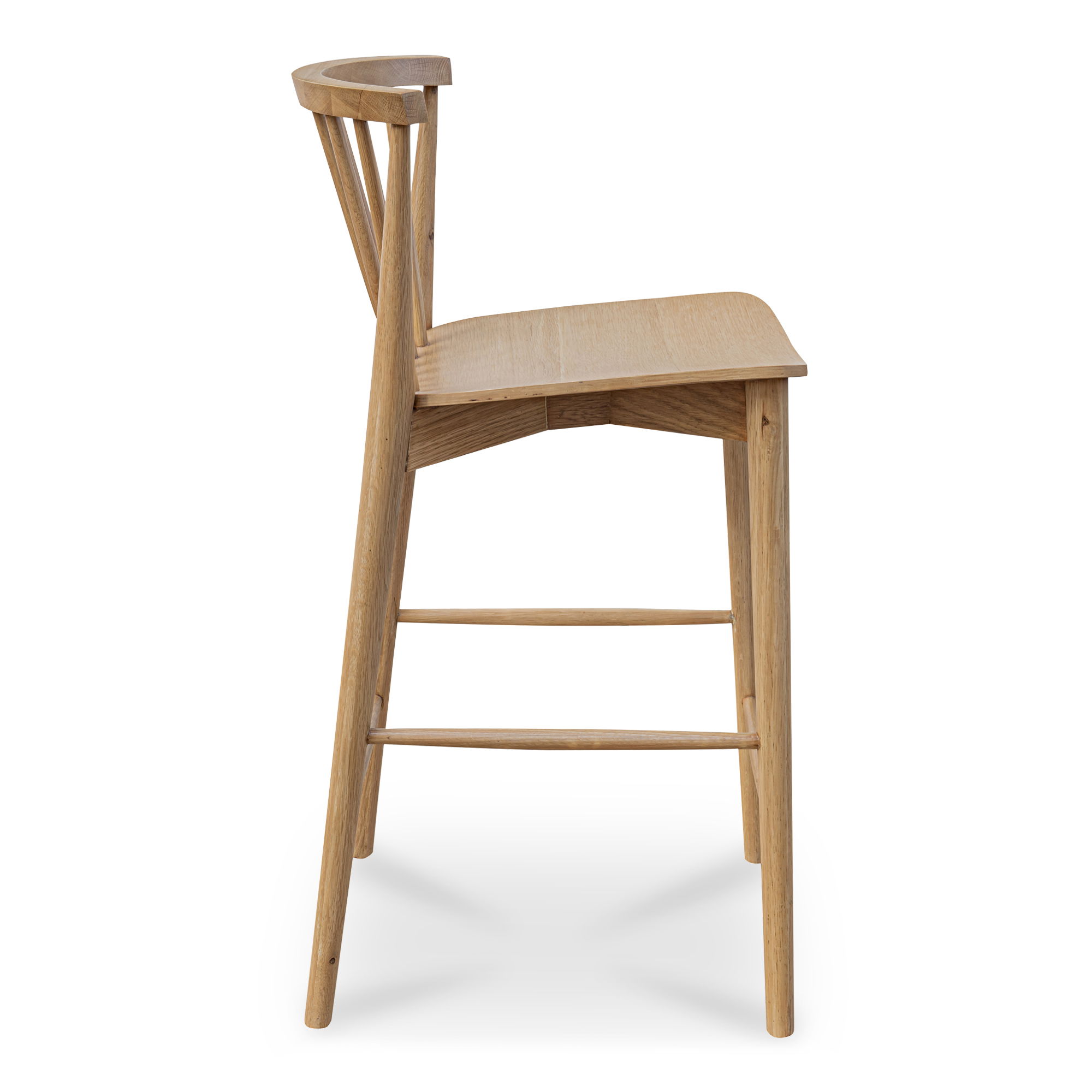 Marley Counter Stool Oak, Counter & Bar Stool by Moe's Home, 18" width x 37" height x 20" depth View 4
