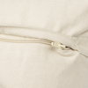 Khloe 20x20 Cream Square Pillow Cover, Decorative Pillow by Mercana, 20" length x 0.5" width x 20" height thumbnail 11