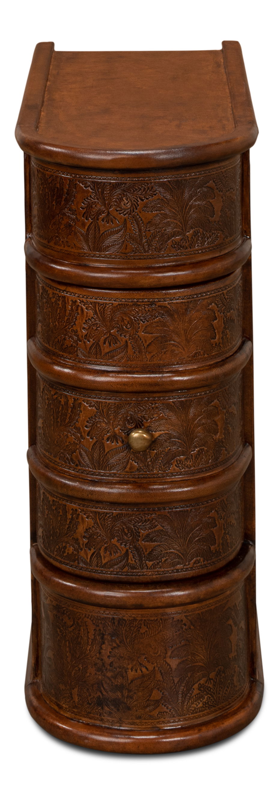 Barnes Leather Book Side Table large image 