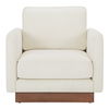 Vernon Accent Chair White, by Moe's Home, 33.5" width x 30.7" height x 35.4" depth thumbnail 1