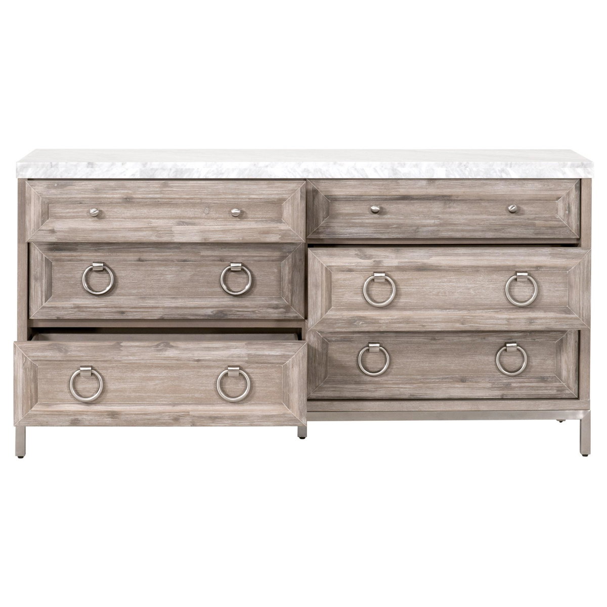 Azure Carrera 6-Drawer Double Dresser, by Essentials for Living, 71" width x 37" height x 19" depth View 2