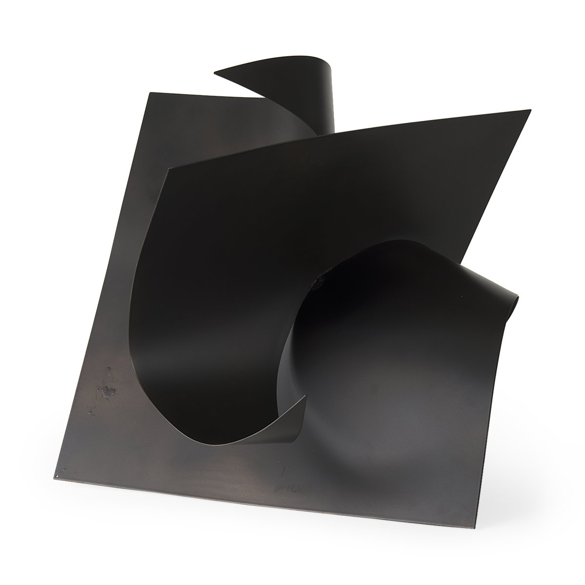 Francesca  Black Metal Sculptural Decorative Object, by Mercana, 18.11" length x 18.11" width x 18.11" height View 1