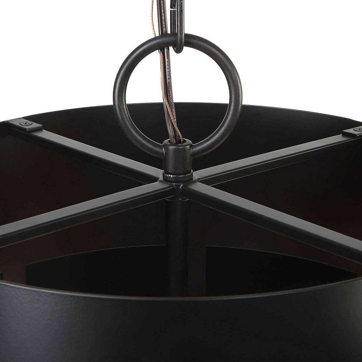 Youngstown Dark Bronze 4 Light Pendant, by Uttermost, 20" width x 14.5" height x 20" diameter x 20" depth View 5