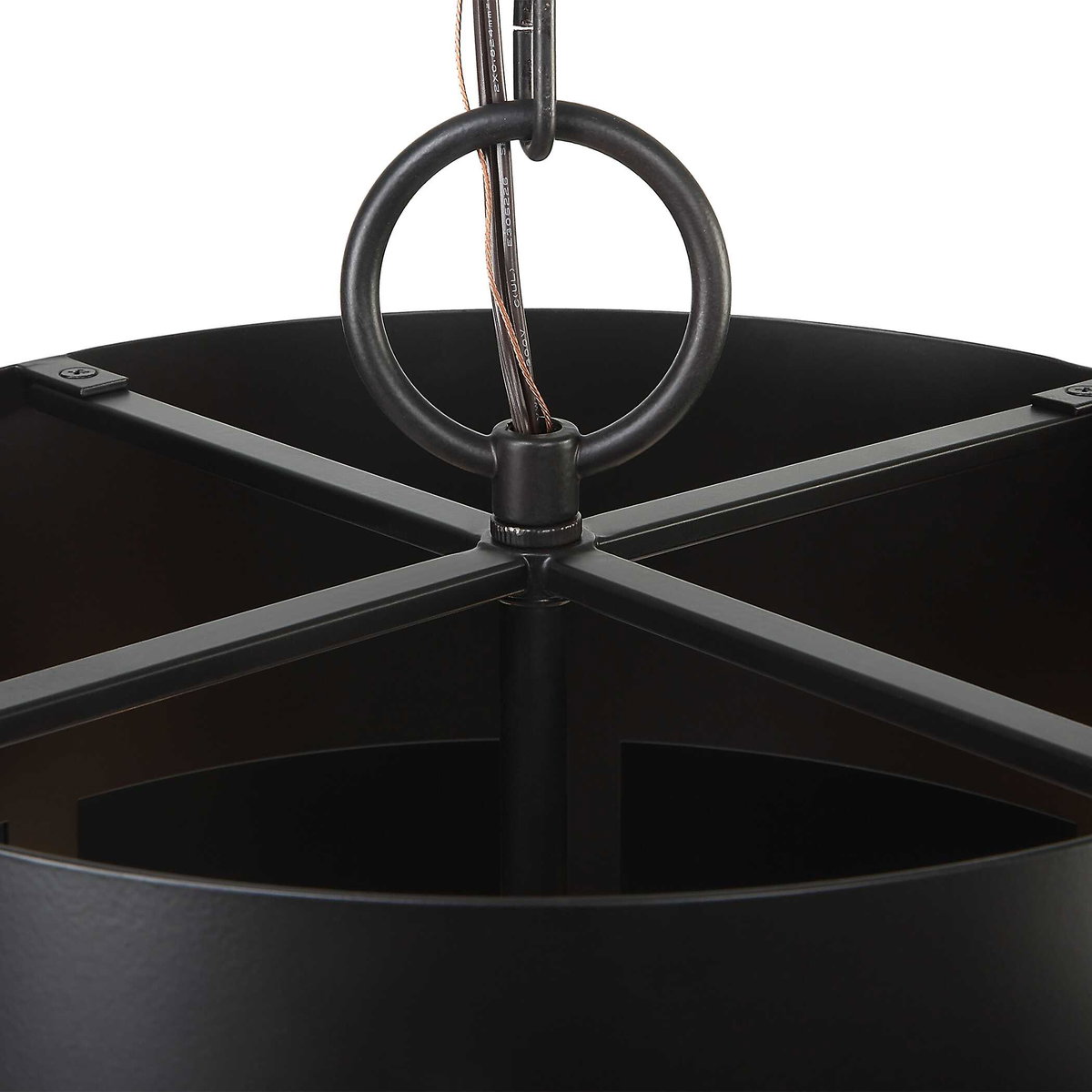 Youngstown Dark Bronze 4 Light Pendant, by Uttermost, 20" width x 14.5" height x 20" diameter x 20" depth View 5