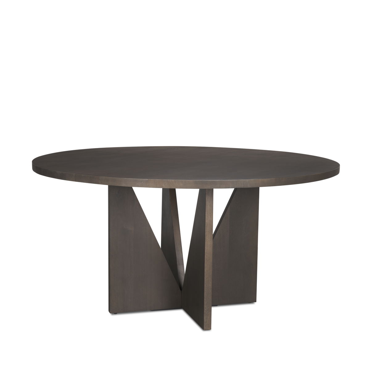 Tarro 60' Round Dining Table | Espresso Wood | Seats 6, by Mercana, 60" length x 60" width x 30" height View 1