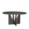Tarro 60' Round Dining Table | Espresso Wood | Seats 6, by Mercana, 60" length x 60" width x 30" height thumbnail 1