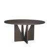 Tarro 60' Round Dining Table | Espresso Wood | Seats 6, by Mercana, 60" length x 60" width x 30" height thumbnail 1