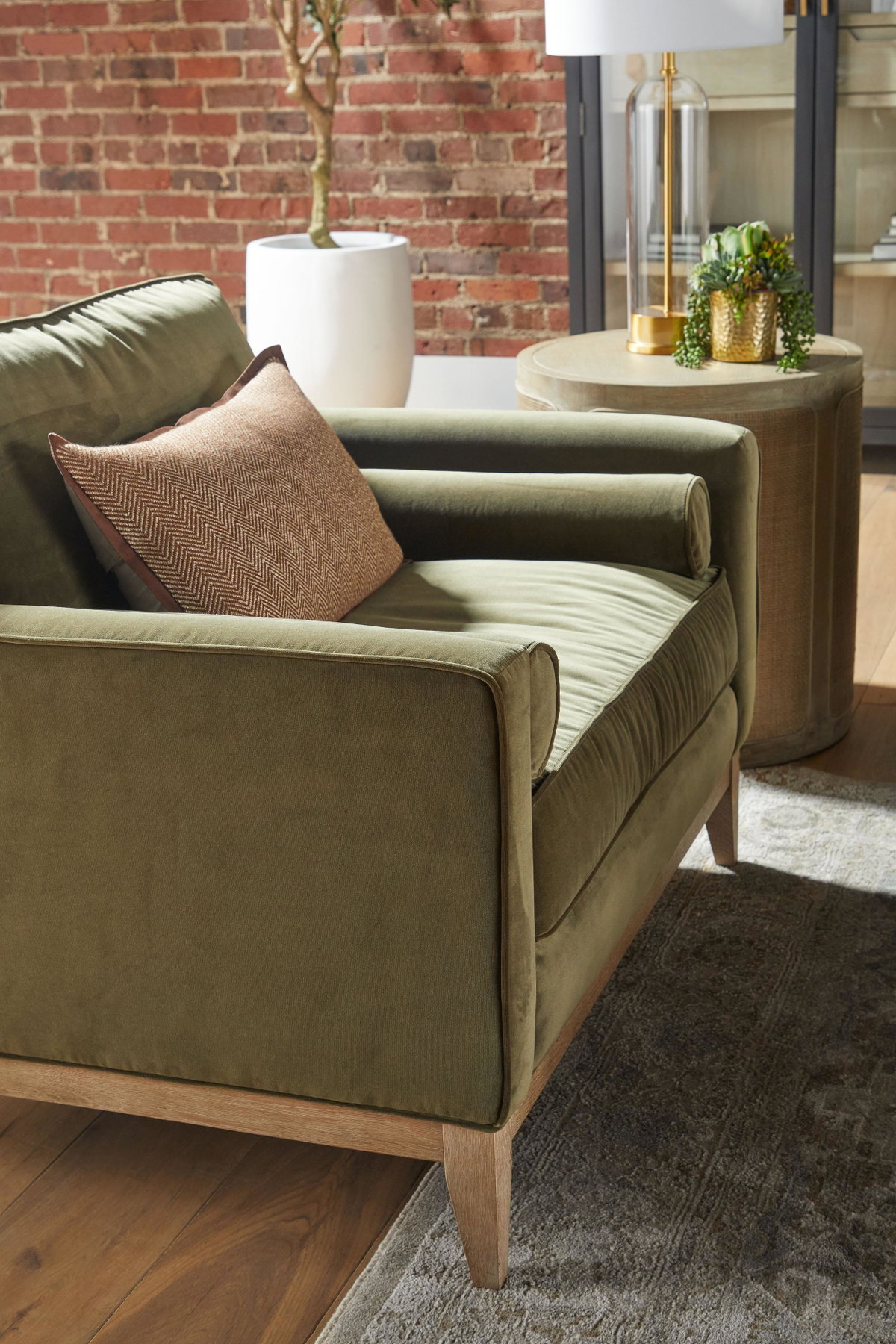 Parker Post Modern Sofa Chair, Seating by Essentials for Living, 43" width x 34.5" height x 36.5" depth View 8